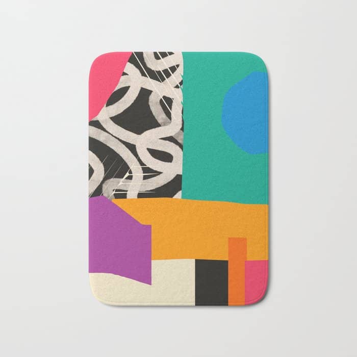 Mid Century Collage | Pattern 07: The Retro Edition Bath Mat