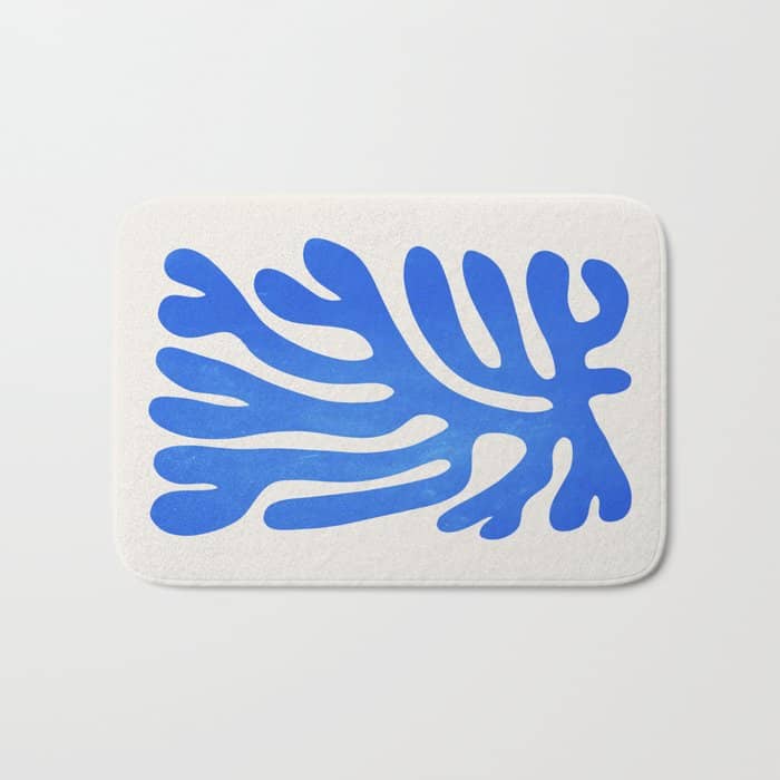 Marseille Blue: Matisse Color Paper Cutouts 03 Bath Mat