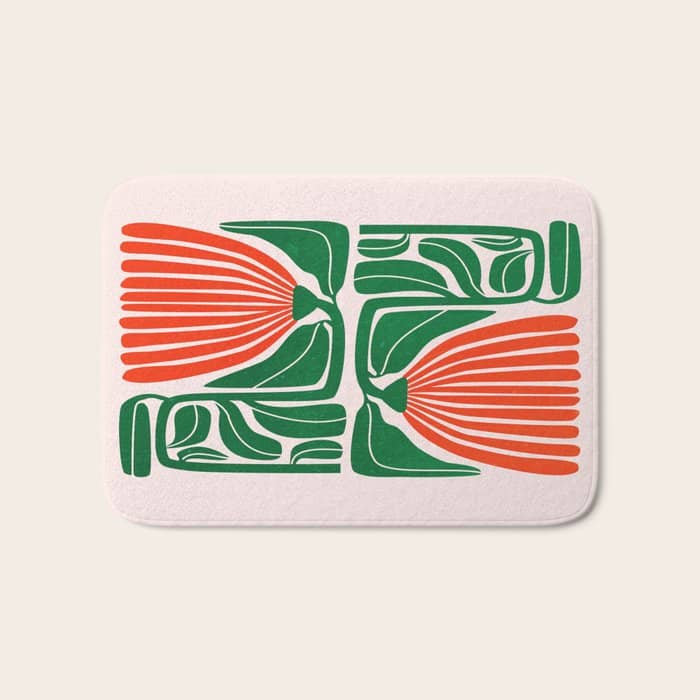 Pippin & Ferns: Les Fleurs | Flower Market 01 Bath Mat