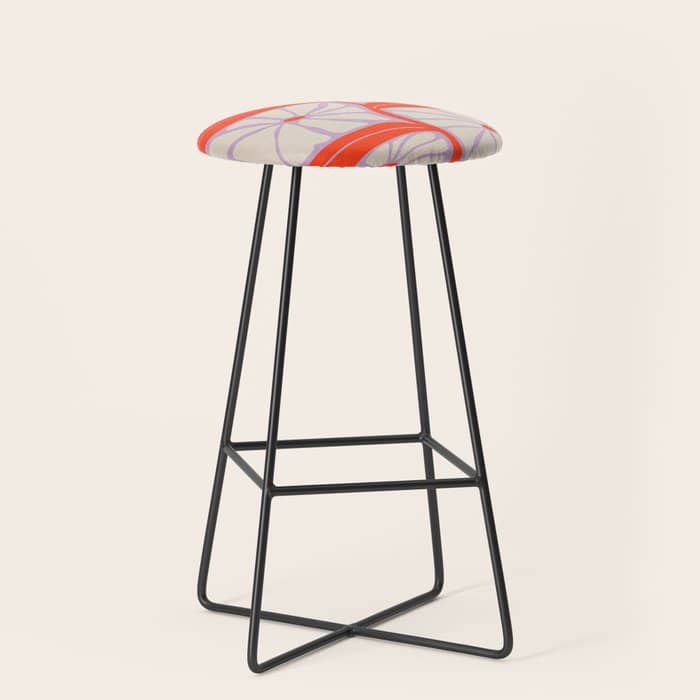 Plum & Flamingo: Les Fleurs | Flower Market Color Series 06 Stool
