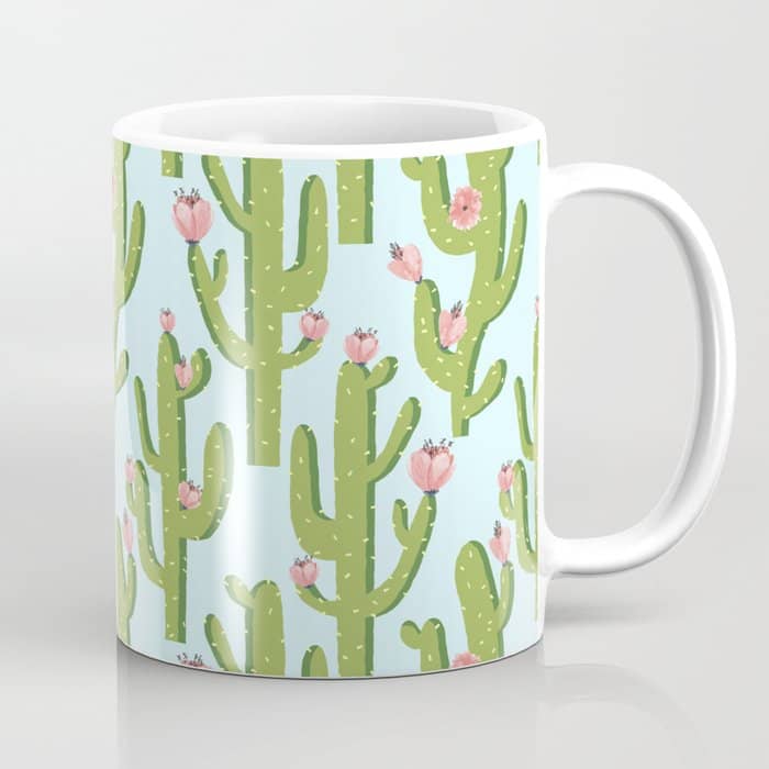 Summer Cactus #Illustration #Cactus Coffee Mug