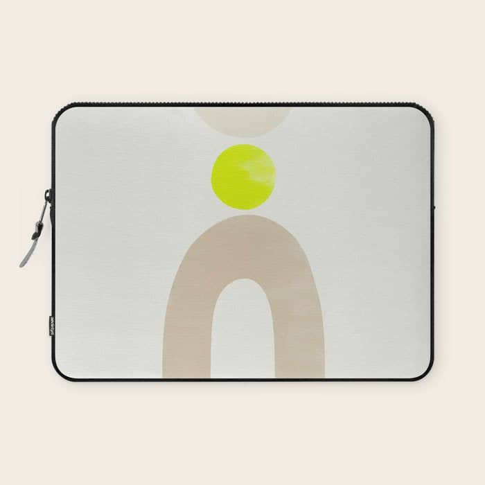 Balancing Shapes No.3 | Neon Laptop Sleeve