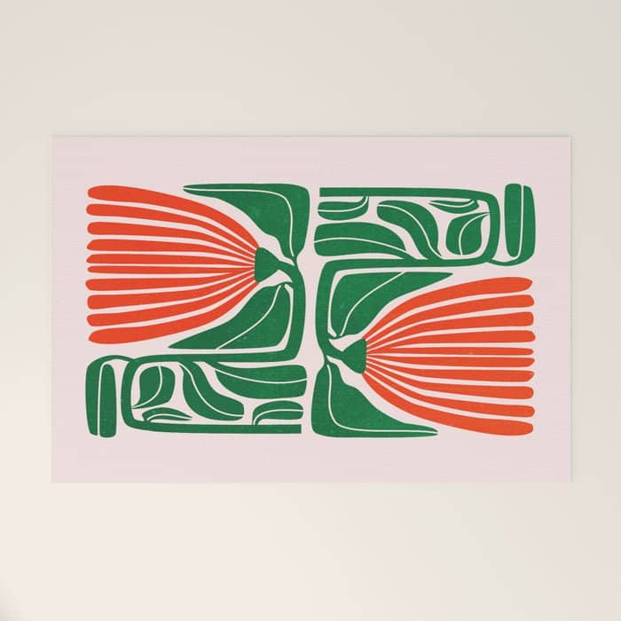 Pippin & Ferns: Les Fleurs | Flower Market 01 Welcome Mat