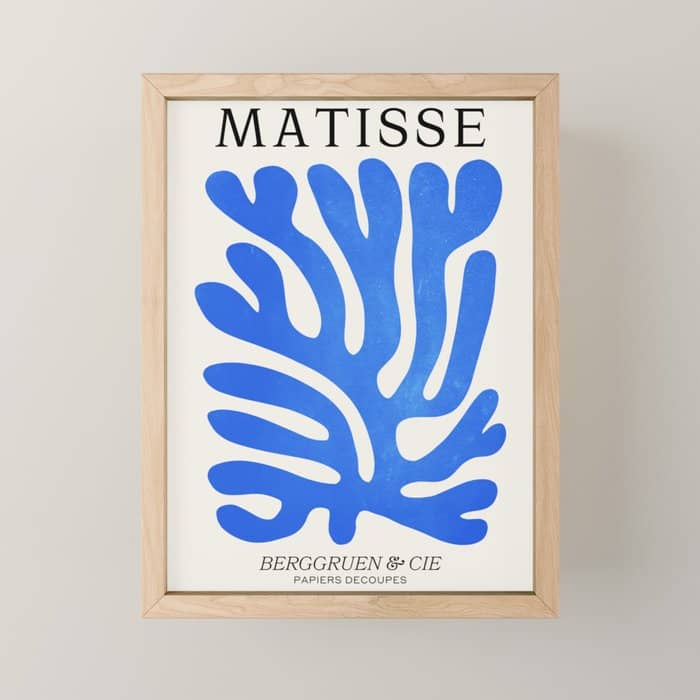 Marseille Blue: Matisse Color Paper Cutouts 03 Mini Art Print