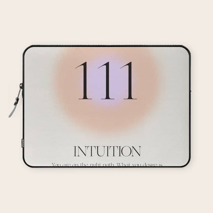 Angel Number 111 | Intuition Laptop Sleeve