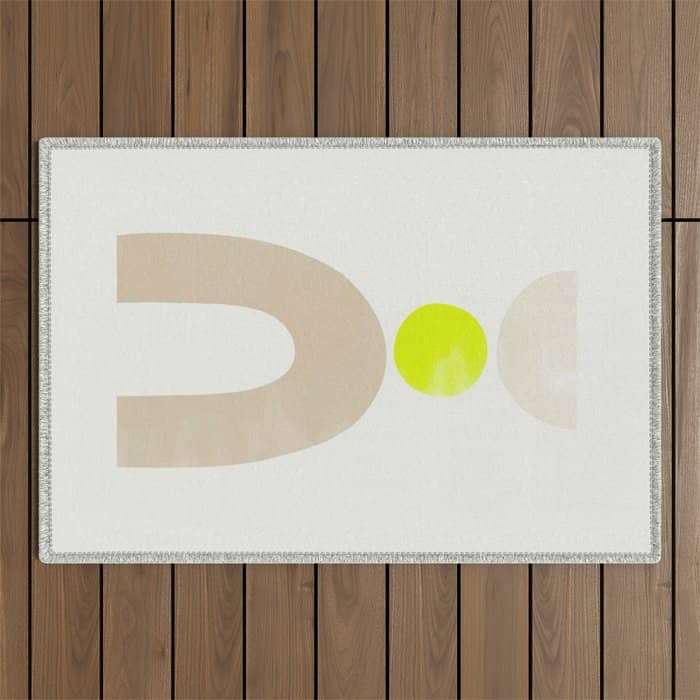 Balancing Shapes No.3 | Neon Outdoor Rug