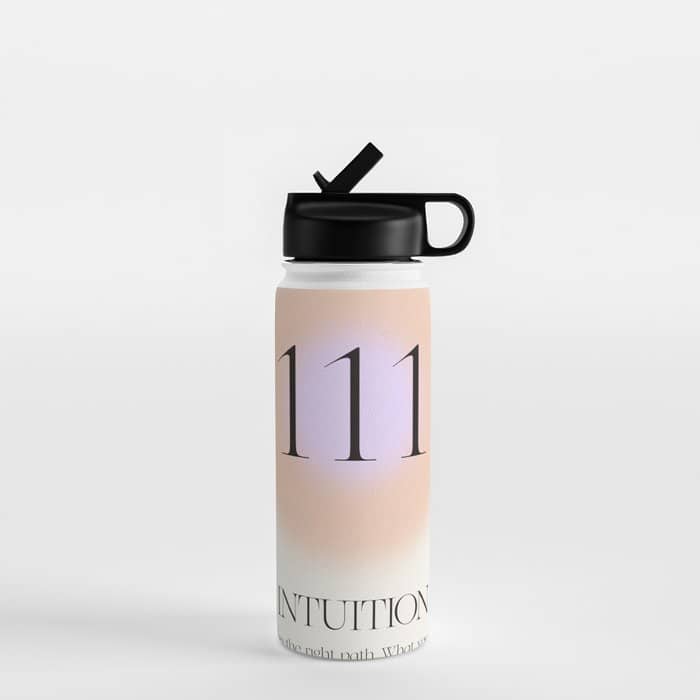 Angel Number 111 | Intuition Water Bottle