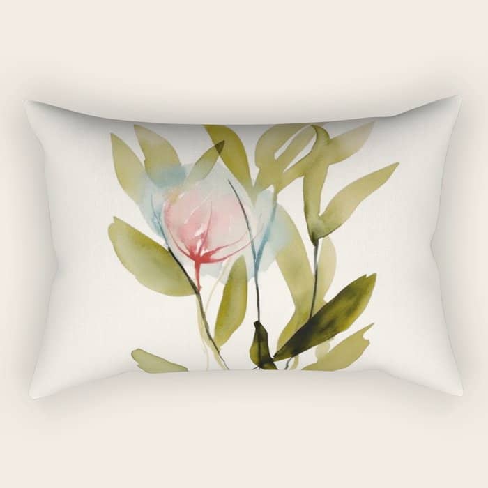 Abstract Flower Bouquet  Rectangular Pillow