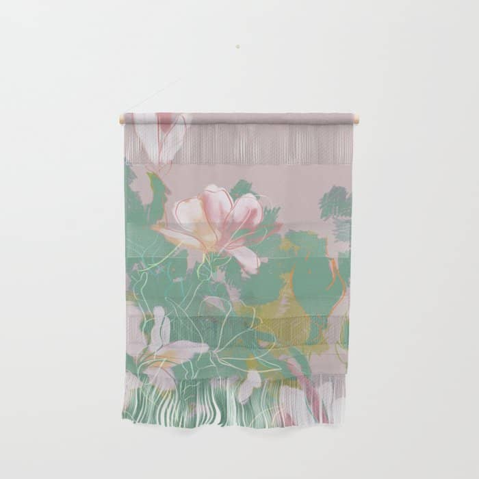 Magnolia Pastel Abstract Art Wall Hanging