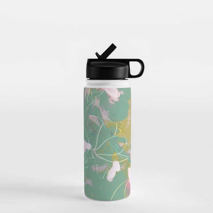 Magnolia Pastel Abstract Art Water Bottle