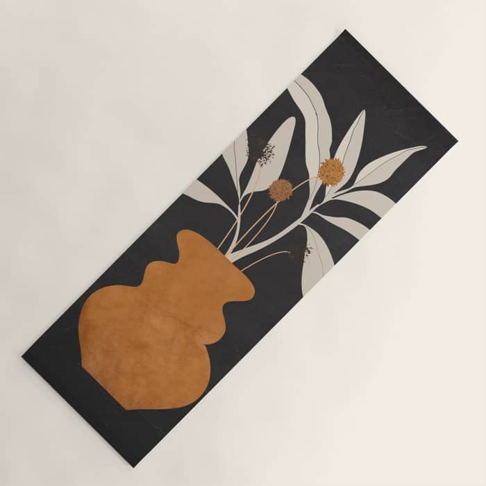 Minimal Abstract Art Vase Plant 11 Yoga Mat
