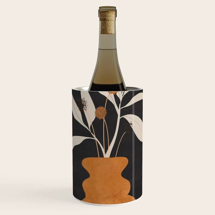 Minimal Abstract Art Vase Plant 11 Wine Chiller