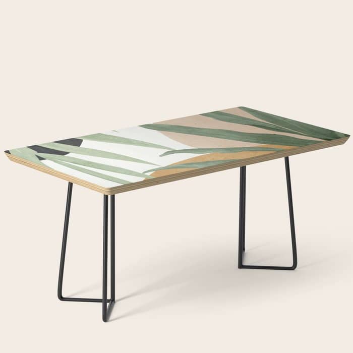Abstract Art Tropical Leaves 4 Coffee Table