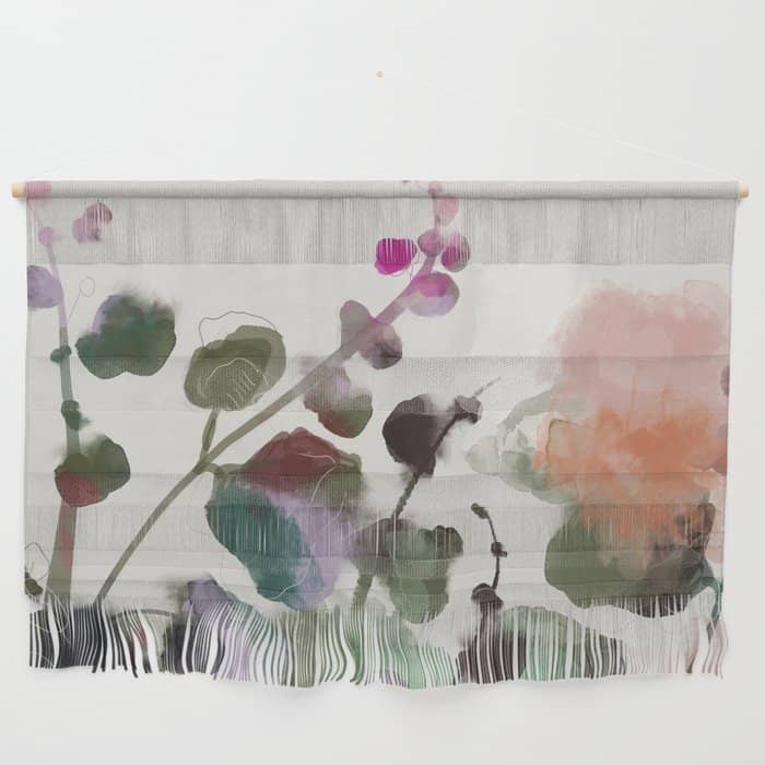 Floral Abstract Summer Autumn Wall Hanging