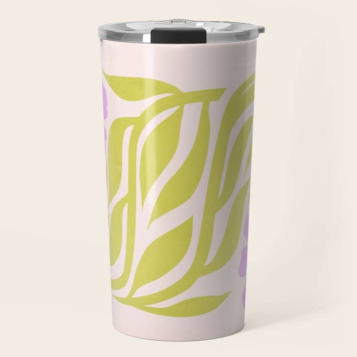 Lilac & Lime: Les Fleurs | Flower Market Color Series 02 Travel Mug