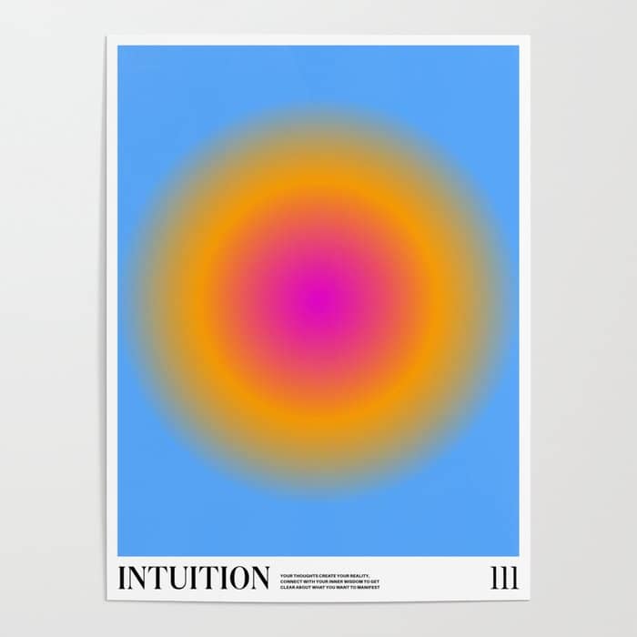 Gradient Angel Numbers: Intuition Poster