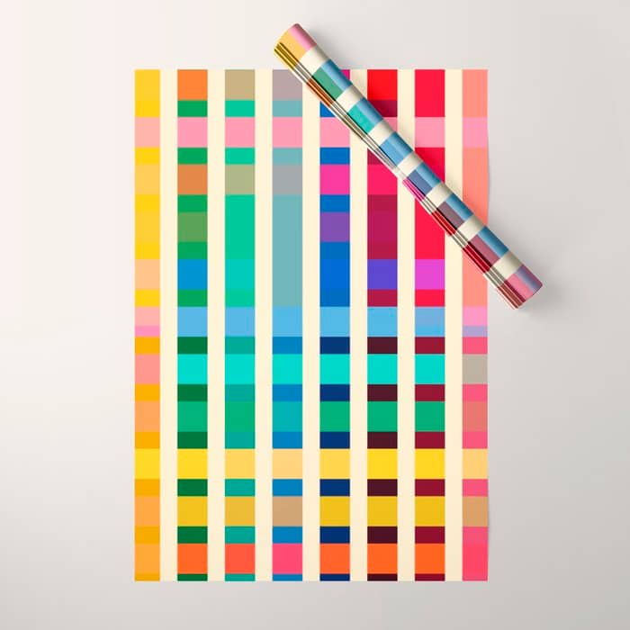 Futuristic Cyber Rainbow Crossing Wrapping Paper