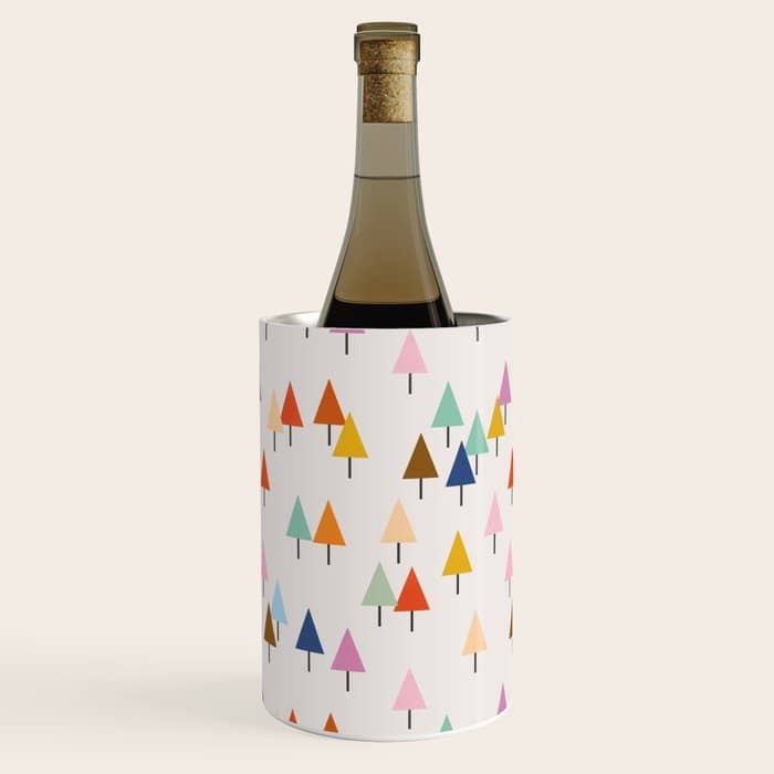 Pastel Triangle Trees: Cozy Winter Vibes With Modern Charm Wine Chiller