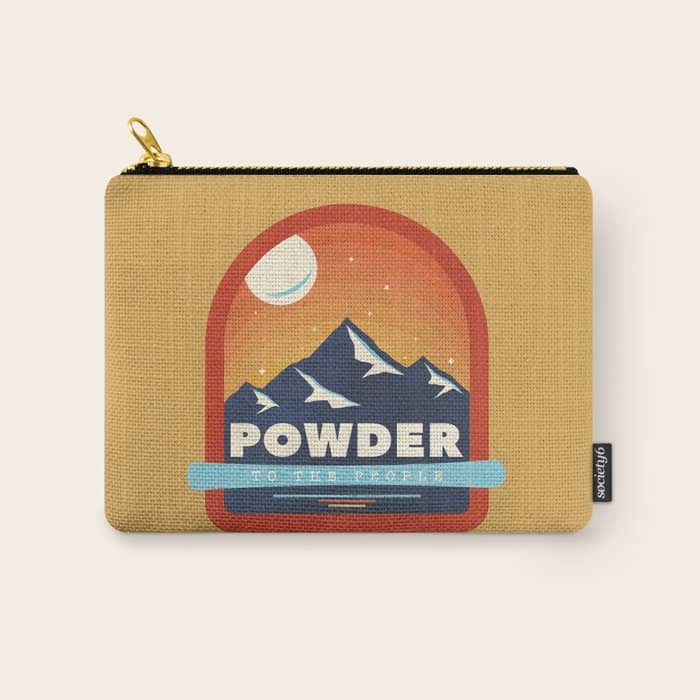 Powder To The People - Ski Badge Carry All Pouch