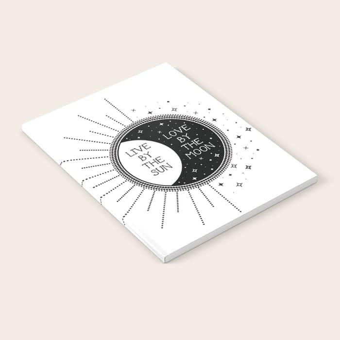 Live By The Sun Love By The Moon Notebook