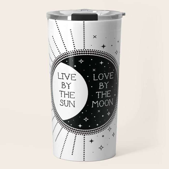 Live By The Sun Love By The Moon Travel Mug