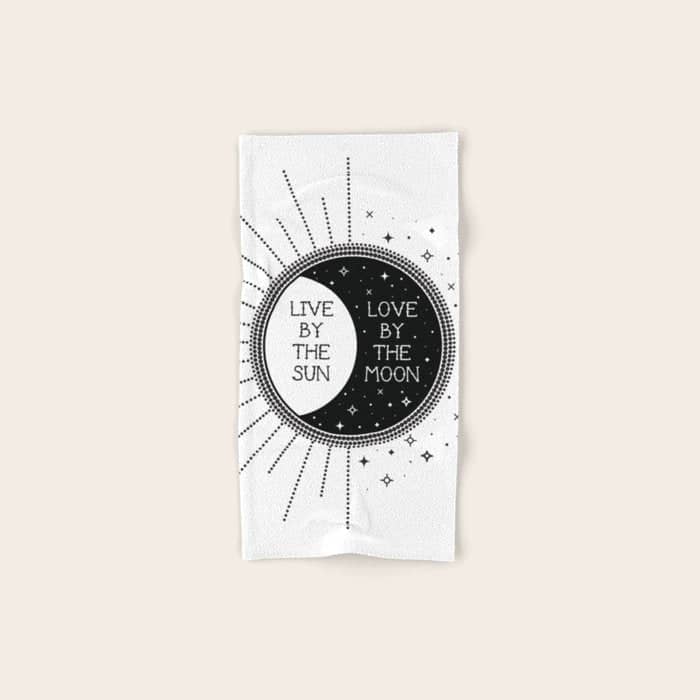 Live By The Sun Love By The Moon Bath Towel