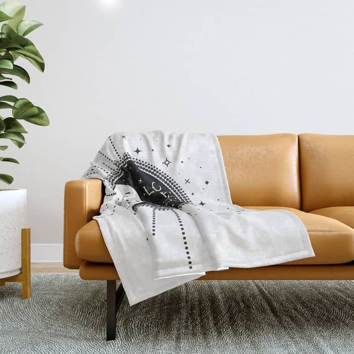 Live By The Sun Love By The Moon Throw Blanket