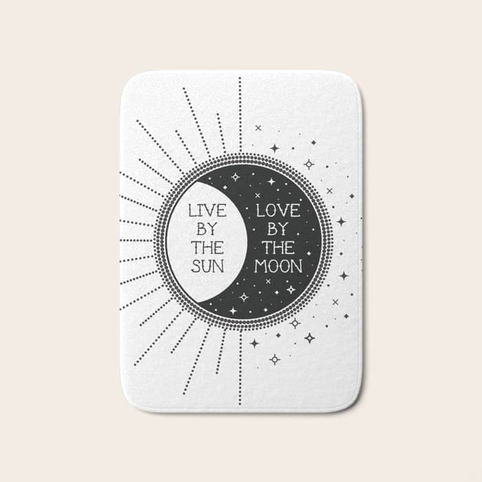 Live By The Sun Love By The Moon Bath Mat