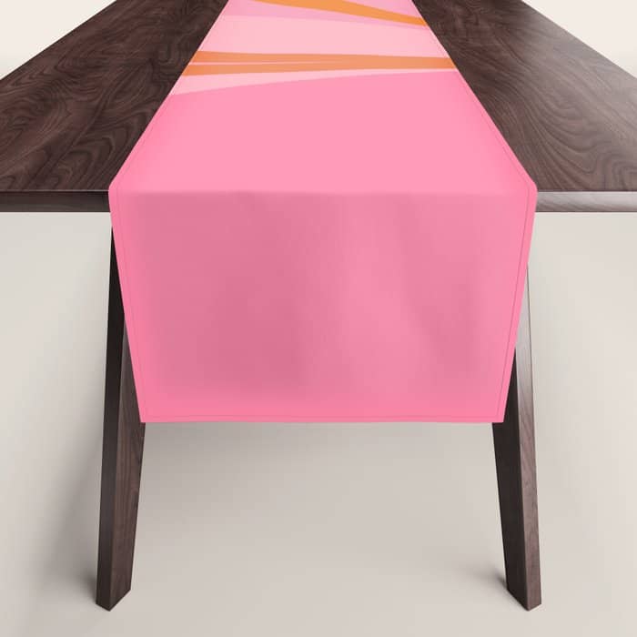 Groovy Color In Pink And Orange Table Runner