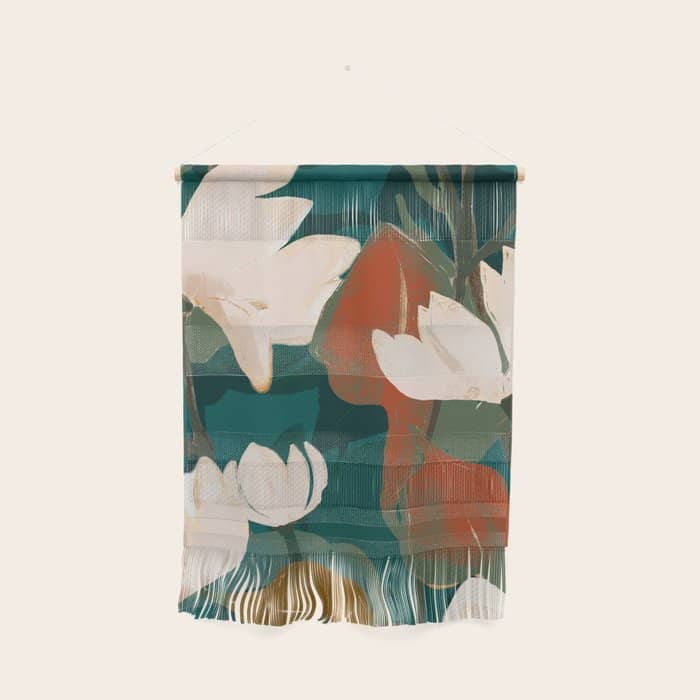Abstract Art Garden Flowers Wall Hanging