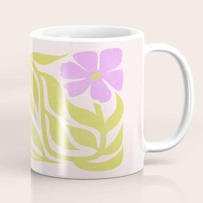 Lilac & Lime: Les Fleurs | Flower Market Color Series 02 Coffee Mug