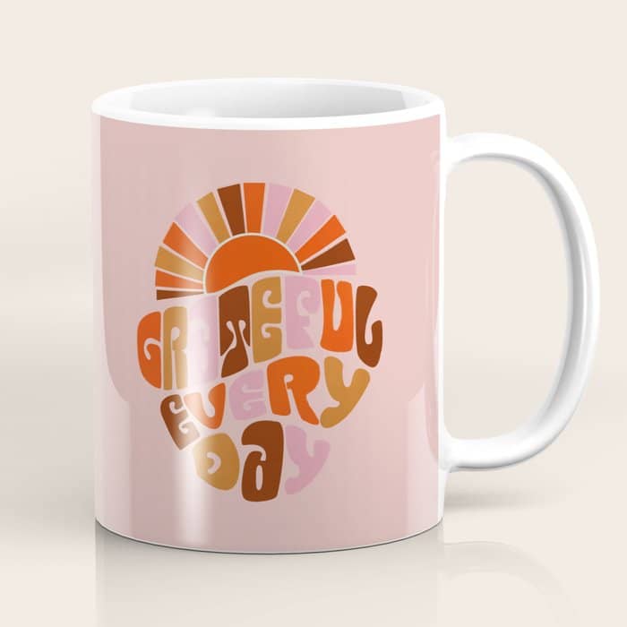 Grateful Everyday - 70s Hippie Style  Coffee Mug