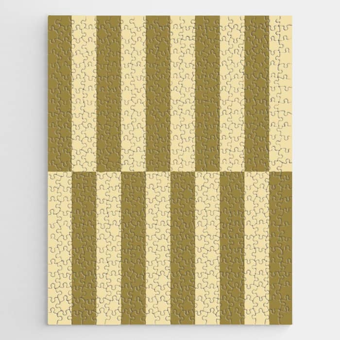 Strippy - Butter And Olive Jigsaw Puzzle