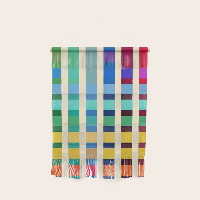 Futuristic Cyber Rainbow Crossing Wall Hanging