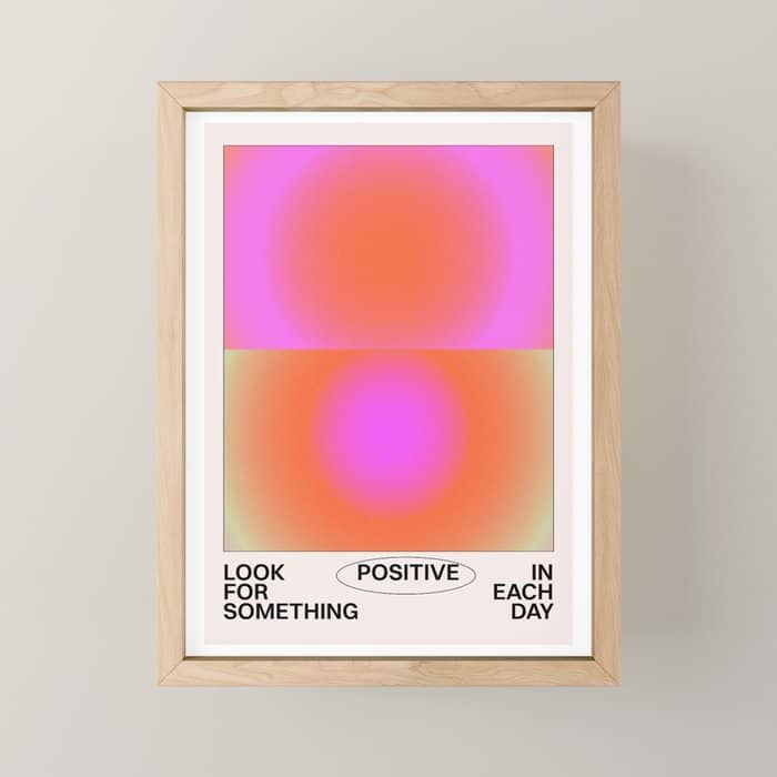 Look For Something Positive Mini Art Print