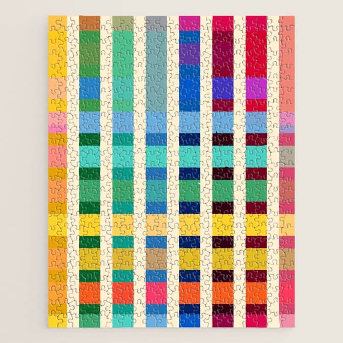Futuristic Cyber Rainbow Crossing Jigsaw Puzzle