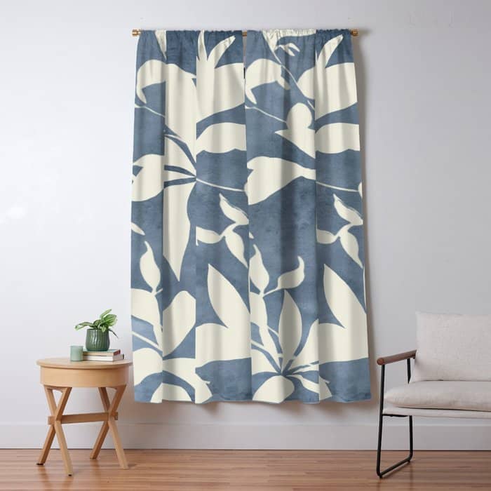 Botanical Abstract Art 12 Window Curtain