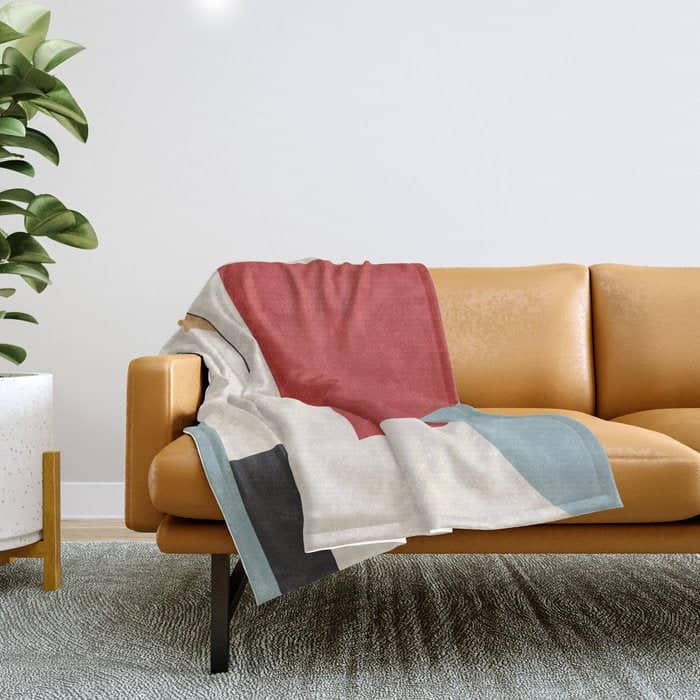 Minimal Geometric Abstraction 28 Throw Blanket