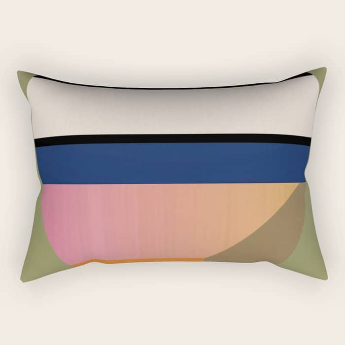 Geometric Abstract Vase 3 Rectangular Pillow