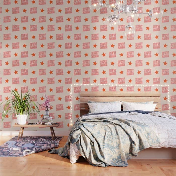 Old West: Howdy Pardner (Bright Pink And Orange Saloon Style Letters) Wallpaper