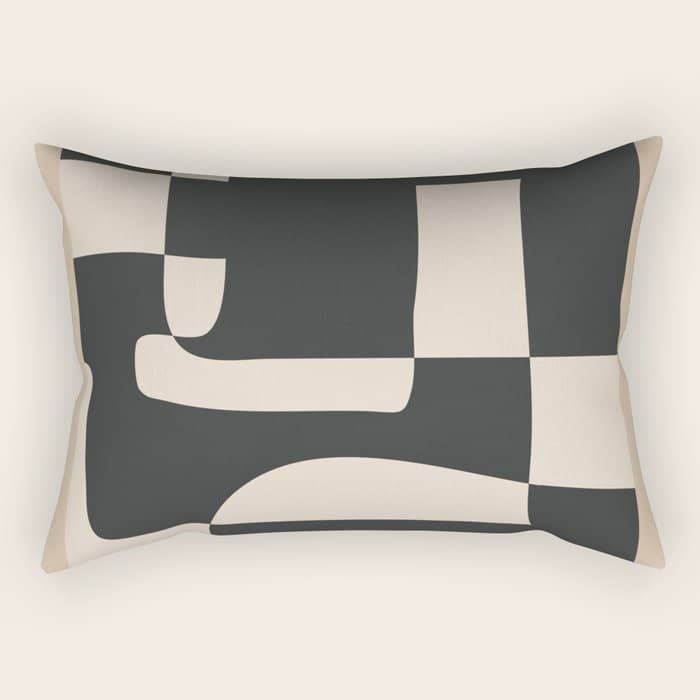 Modern Abstract Minimal Art 3 Rectangular Pillow