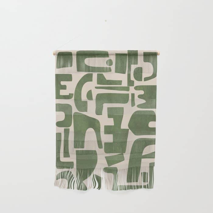 Organic Contemporary Modern Shapes 03 Wall Hanging