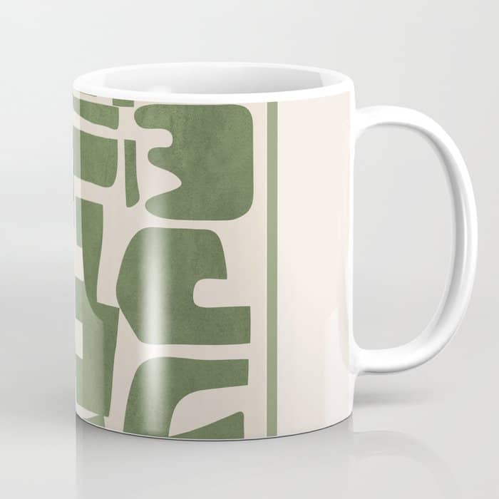 Organic Contemporary Modern Shapes 03 Coffee Mug