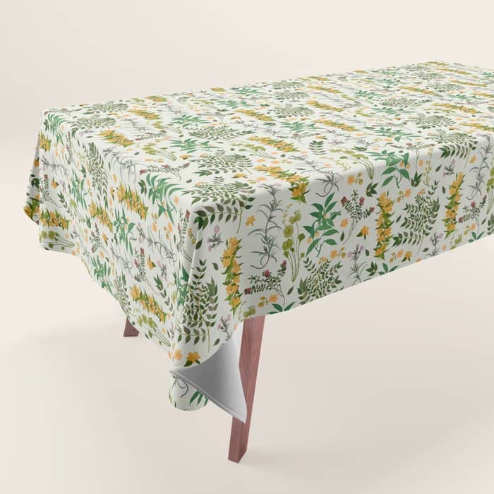 Vintage Wildflowers / Cozy Botanicals Tablecloth