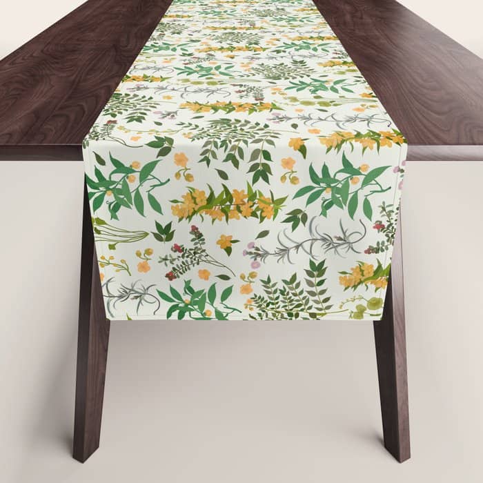 Vintage Wildflowers / Cozy Botanicals Table Runner