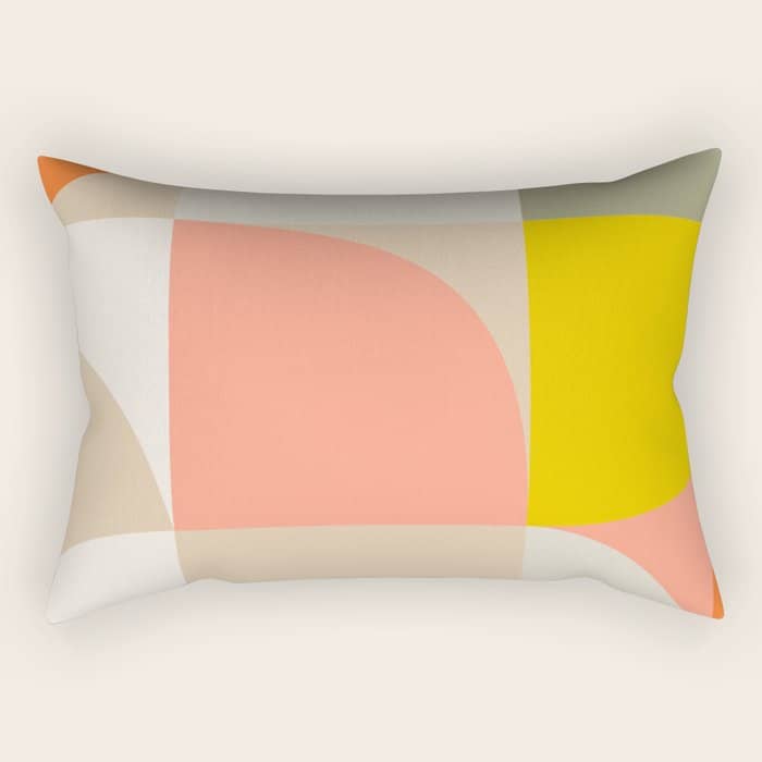 Shapes Abstract Pastel Ii Rectangular Pillow