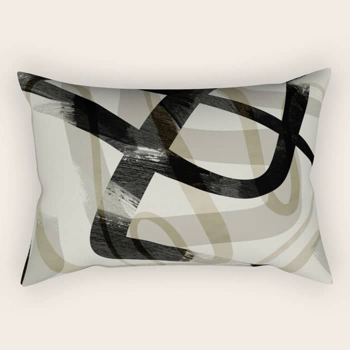 Abstract Line Art Iii Rectangular Pillow