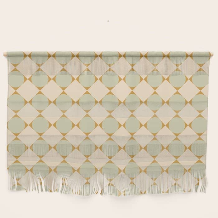Retro Geometric Pattern Iii Wall Hanging