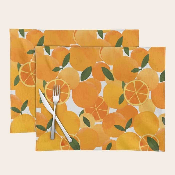 Mediterranean Oranges Still Life  Placemat