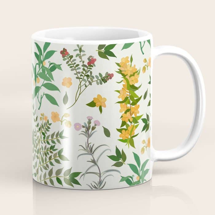 Vintage Wildflowers / Cozy Botanicals Coffee Mug